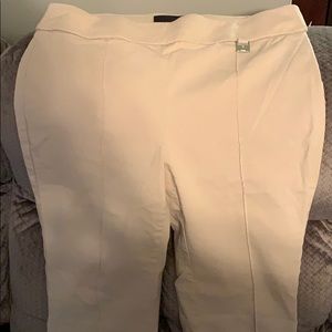 Khaki stretch pants
